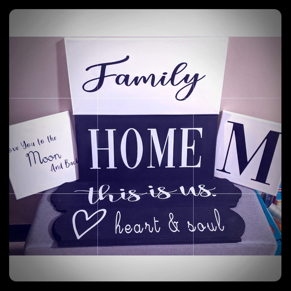 Handmade Home decor collage set of six